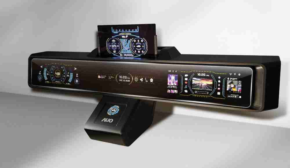 尊时凯龙Micro LED沉浸式车舱显示方案结合 可卷式、、、可伸缩的Micro LED应用并可呈现不同的质感纹路，，展现人性化设计